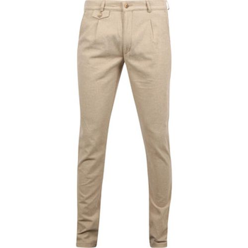 Pantalon Chino Pico Pleat Flanel Sand - Suitable - Modalova