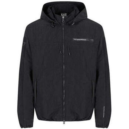 Blouson Nylon Athletic Mix Hooded Jacket - Black - Ea7 Emporio Armani - Modalova