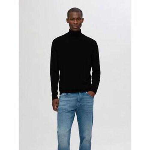 Pull 16094653 MERINO ROLL NECK-BLACK - Selected - Modalova