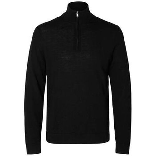 Pull 16094655 MERINO HALF ZIP-BLACK - Selected - Modalova