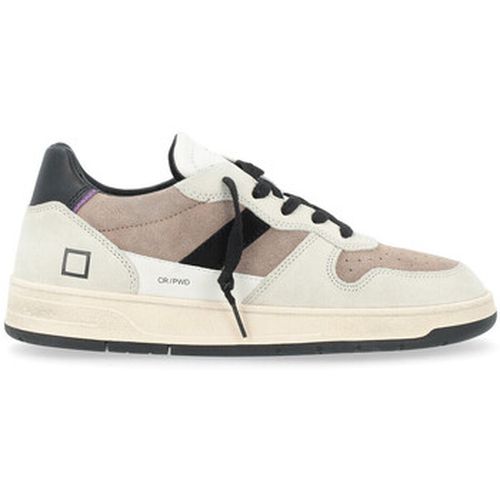 Baskets Baskets Court 2.0 en cuir et daim beige - Date - Modalova