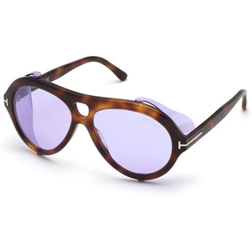 Lunettes de soleil FT0882 Neughman Lunettes de soleil, Havana/Violet, 60 mm - Tom Ford - Modalova