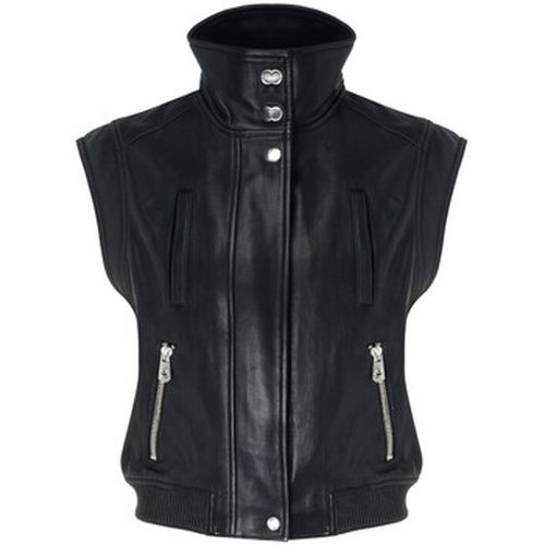 Veste Gilet à clous en cuir nappa noir - Pinko - Modalova