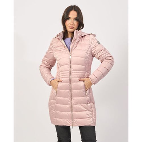 Manteau veste longue matelassée à capuche - Yes Zee - Modalova