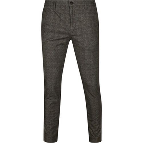 Pantalon Rob Chino A Carreaux Marron - Alberto - Modalova