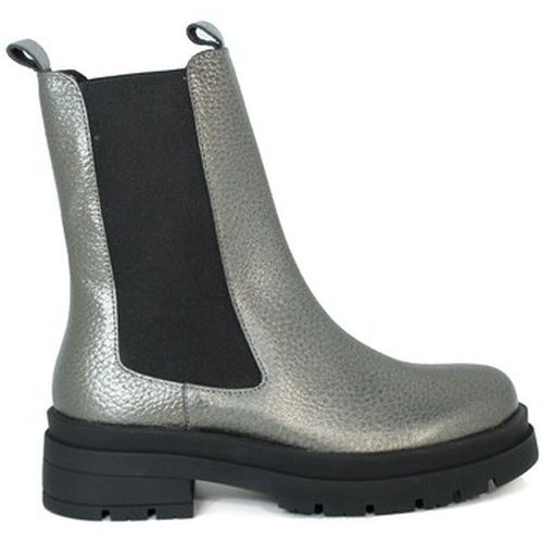 Bottines BOTÍN CHELSEA DE PIEL METALIZADO PLATA T449L-174 - Porronet - Modalova