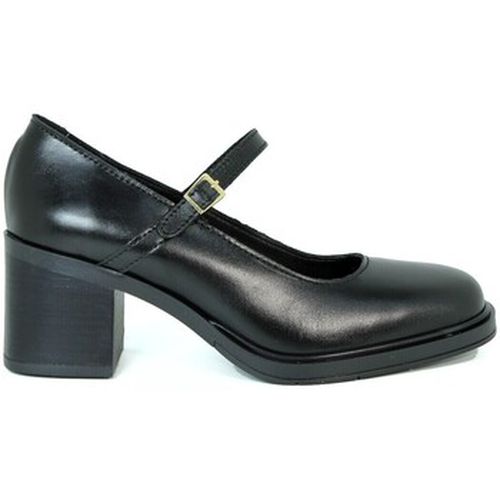 Chaussures MERCEDITA NEGRA DE PIEL CON TACÓN 5805 - Aplauso - Modalova