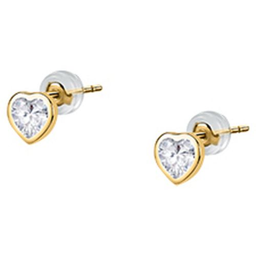 Bijoux Boucles d'oreilles en or 375/1000 et zircon - Cleor - Modalova