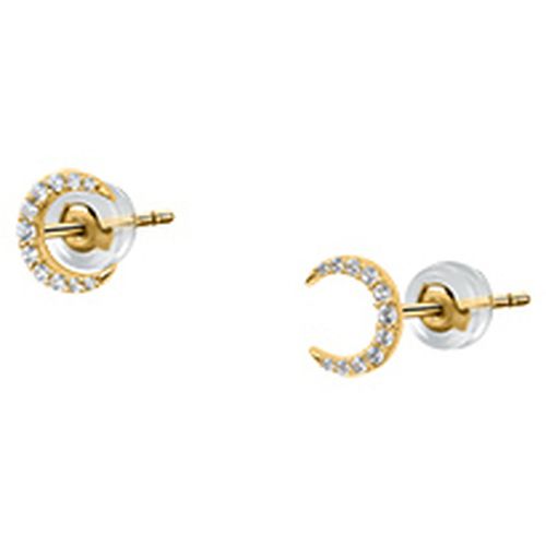 Bijoux Boucles d'oreilles en or 375/1000 et zircon - Cleor - Modalova