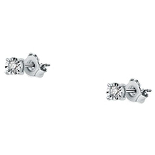 Bijoux Boucles d'oreilles en or 375/1000 et diamant - Cleor - Modalova