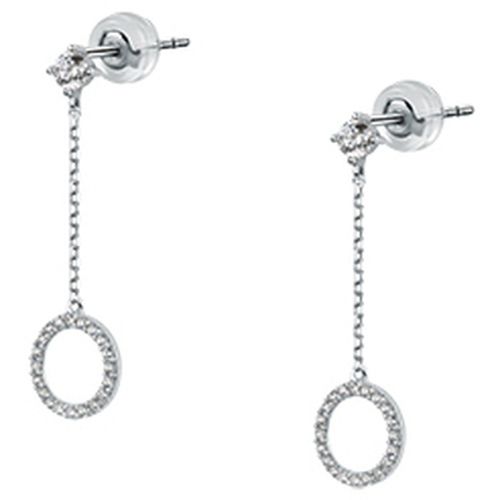 Bijoux Boucles d'oreilles en or 375/1000 et zircon - Cleor - Modalova