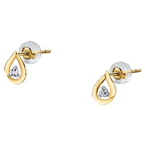 Bijoux Boucles d'oreilles en or 375/1000 et diamant - Cleor - Modalova