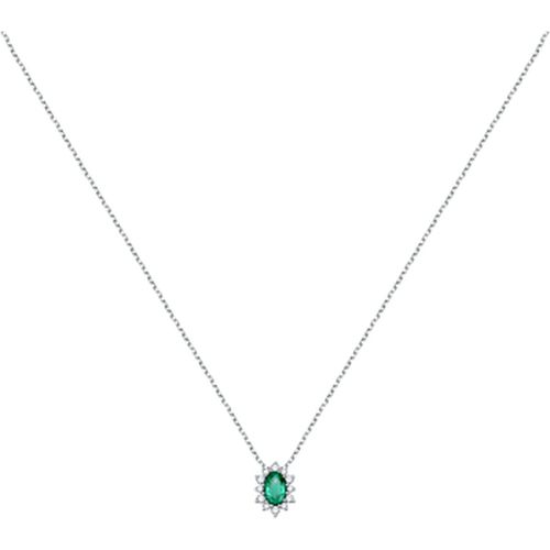 Bijoux Collier en Or 375/1000 et émeraude de synthèse - Live Diamond - Modalova