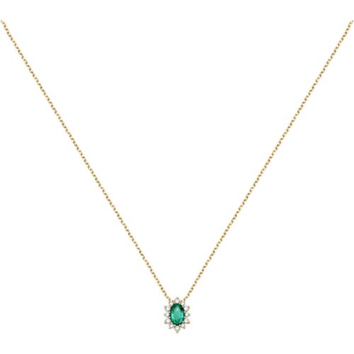 Bijoux Collier en Or 375/1000 et émeraude de synthèse - Live Diamond - Modalova