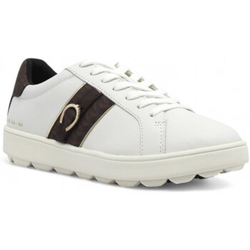 Chaussures Sneaker Donna White Brown D46WEA08504C0356 - Geox - Modalova