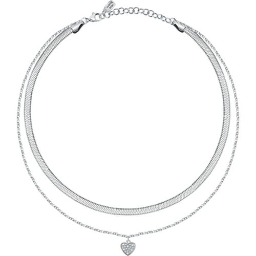 Bijoux Collier en acier et cristal - La Petite Story - Modalova