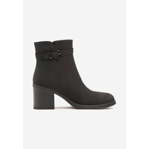 Bottines Bottine s à talon en nubuck avec boucle - Vera Collection - Modalova