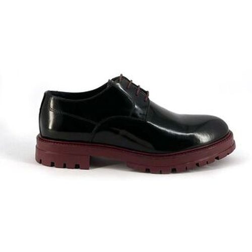 Ville basse Italo - Leather Black/Burgundy - Duca Di Morrone - Modalova