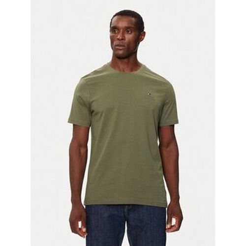 T-shirt MW0MW36500 STACK TEE-PLI BATTLE GREEN - Tommy Hilfiger - Modalova