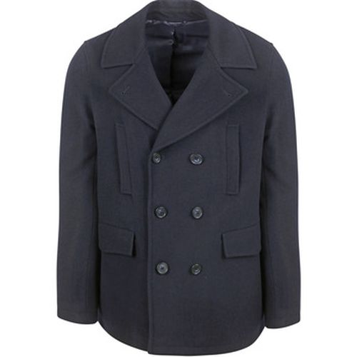 Veste Manteau Caban Laine Marine - Suitable - Modalova