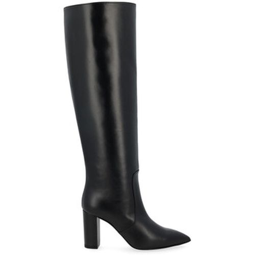 Bottes Botte à talon en cuir noir - Via Roma 15 - Modalova