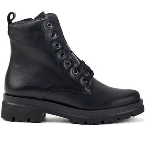 Bottines BOTÍN CORDONES DE PIEL NEGRO 10060 - Pitillos - Modalova