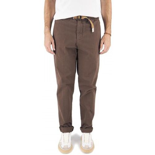 Jeans Pantalon Chino En Gabardine Marron - White Sand - Modalova