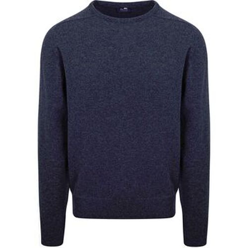 Sweat-shirt Pull Laine D'Agneau Indigo Melange - William Lockie - Modalova