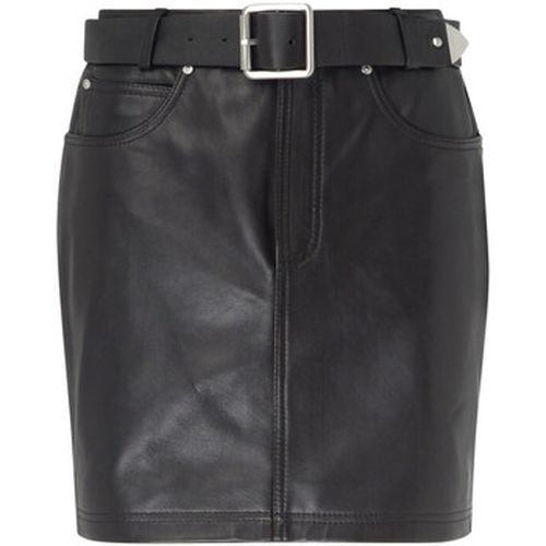 Jupes Minijupe en cuir nappa marron avec ceinture - Pinko - Modalova