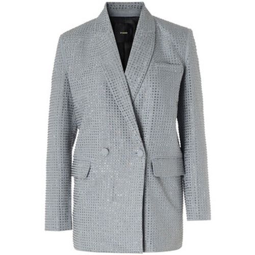 Veste Blazer oversize gris avec strass - Pinko - Modalova