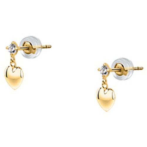 Bijoux Boucles d'oreilles en or 375/1000 et zircon - Cleor - Modalova