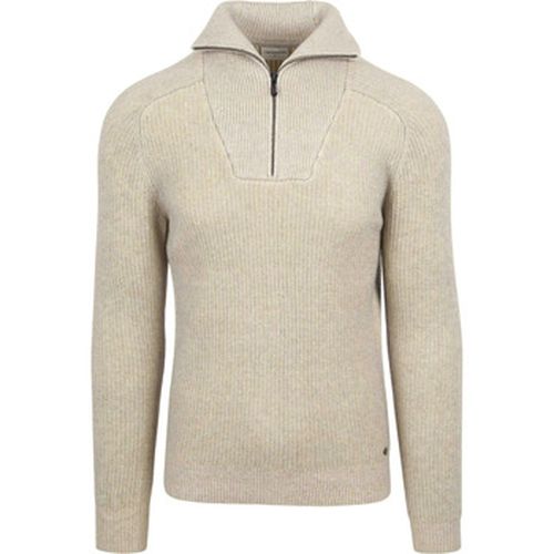 Sweat-shirt Pull Demi-Zip Two Coloured Melange Greige - No Excess - Modalova