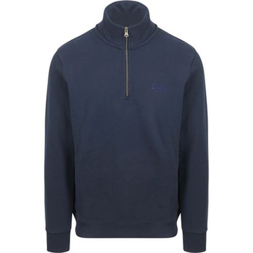 Sweat-shirt Henley Essential Half Zip Pullover Marine - Superdry - Modalova