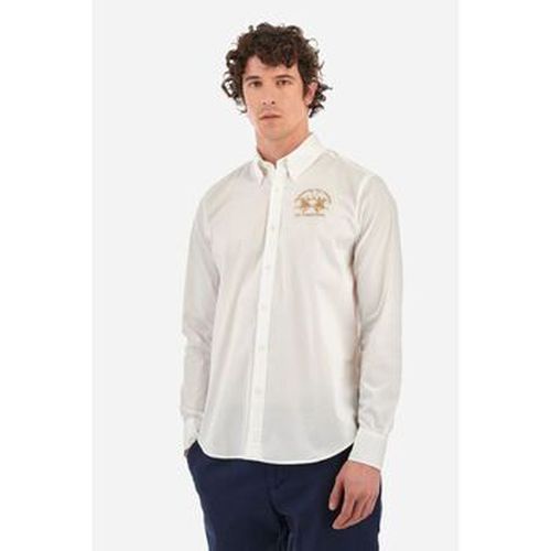 Chemise CCMC01-PP003-00001 OPTIC WHITE - La Martina - Modalova