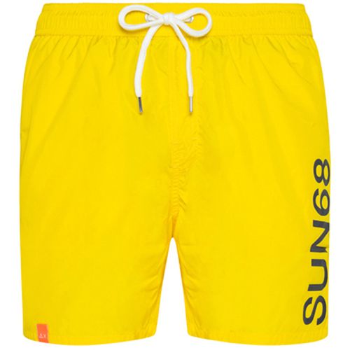 Veste Swim Pant Macro Logo Costume Giallo H32103 - Sun68 - Modalova