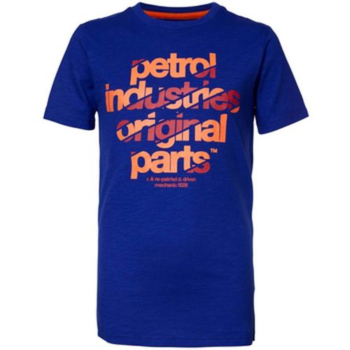 Veste T-Shirt Logo Blu Arancio M-1000-TSR605 - Petrol Industries - Modalova