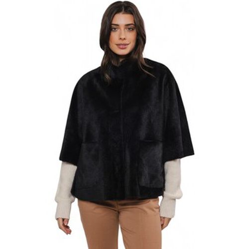 Veste Giacca Poncho Ecopelliccia Nero DEWI7002411 - Rino&pelle - Modalova