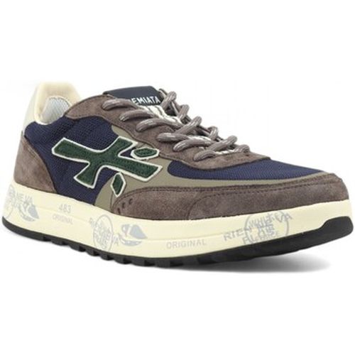 Chaussures Running Suede Sneaker Uomo Grey Blue Green NOUS-6858 - Premiata - Modalova