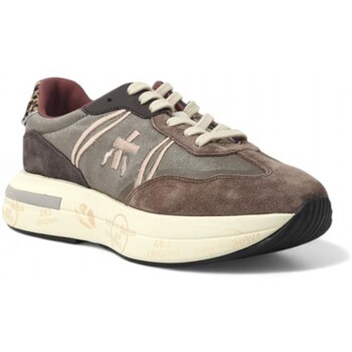 Bottines Running Suede Sneaker Donna Brown Pink CASSIE-7003 - Premiata - Modalova