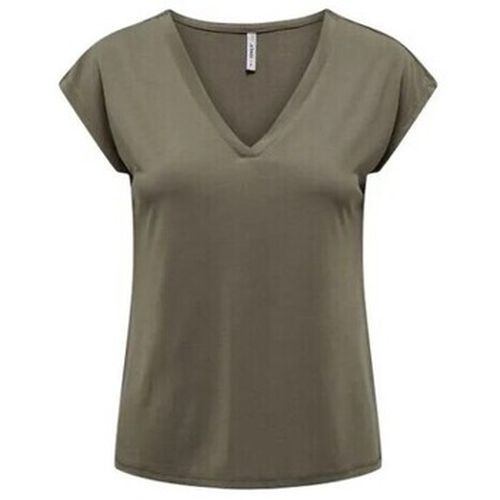 T-shirt TEE SHIRT KAKI - WALNUT - L - Only - Modalova