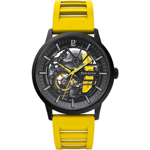 Montre PADDOCK Cadran Bracelet Caoutchouc Jaune 22 MM - Pierre Lannier - Modalova