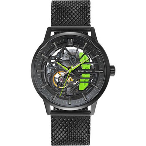 Montre Coffret PADDOCK Cuir perforé Noir - Pierre Lannier - Modalova