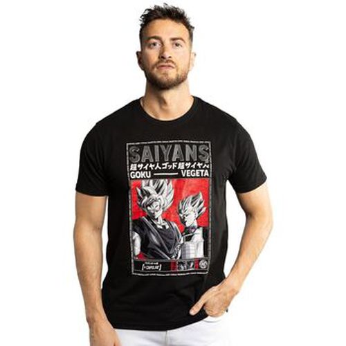 T-shirt T-shirt regular fit avec print Dragon Ball Super Saiyans - Capslab - Modalova