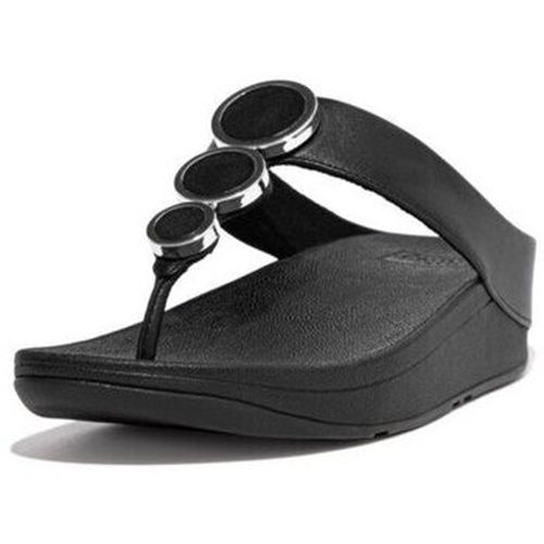 Tongs HALO LEATHER TOE-POST SANDALS ALL BLACK - FitFlop - Modalova