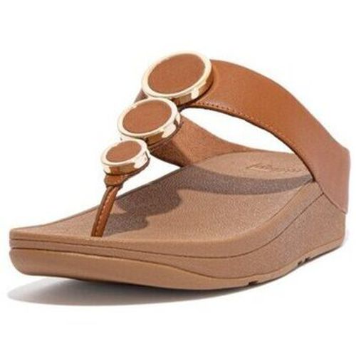 Tongs HALO LEATHER TOE-POST SANDALS LIGHT TAN - FitFlop - Modalova