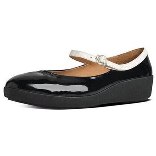 Ballerines F-POP TM MARY JANE Black/White Patent - FitFlop - Modalova