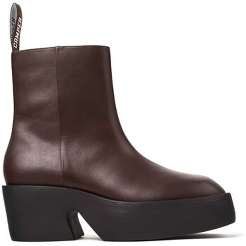 Bottines BOTÍN DE PIEL MARRÓN CON TACÓN MUJER BILLIE K-400754-003 - Camper - Modalova