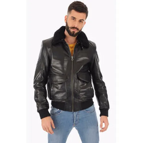 Blouson Blouson pilote cuir -047021 - La Canadienne - Modalova