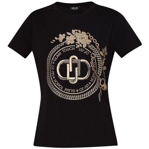 T-shirt T-shirt avec logo et strass - Liu Jo - Modalova