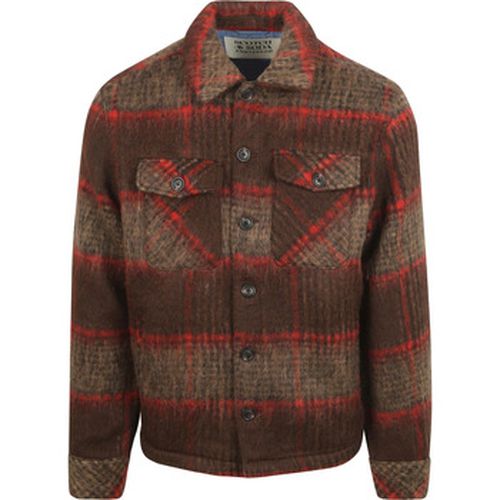 Sweat-shirt Scotch Soda Surchemise Brushed Wool Marron A Carreaux - Scotch & Soda - Modalova